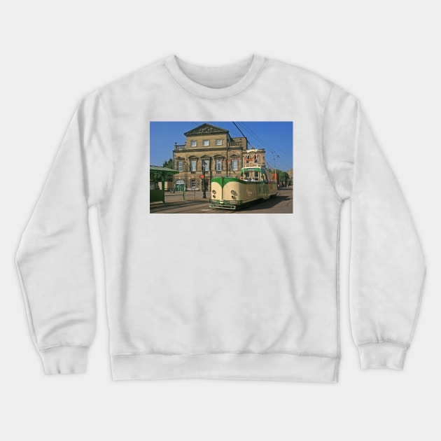 Blackpool Boat Tram, Crich, September 2021 Crewneck Sweatshirt by RedHillDigital